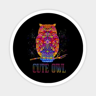 Cute Owl Animal Colorfull Magnet